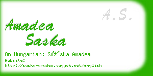 amadea saska business card